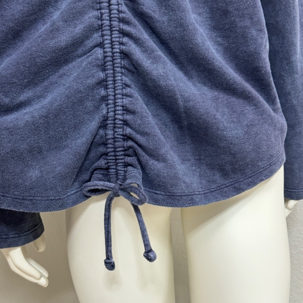 NWT Lane Bryant Distressed Navy Shirt - Picture 5 of 8